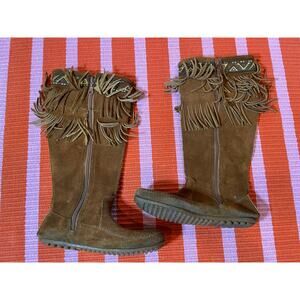 Minnetonka Leather Boots Size 8
